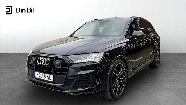 Orca black metallic Begagnad 2021 Audi Q7 S-Line SUV | 579 000 kr (Bra pris) - Bild 1/4