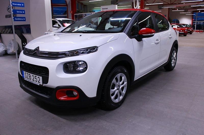 Vit Begagnad 2017 Citroën C3 Halvkombi | 84 000 kr (Marknadspris) - Bild 1/4