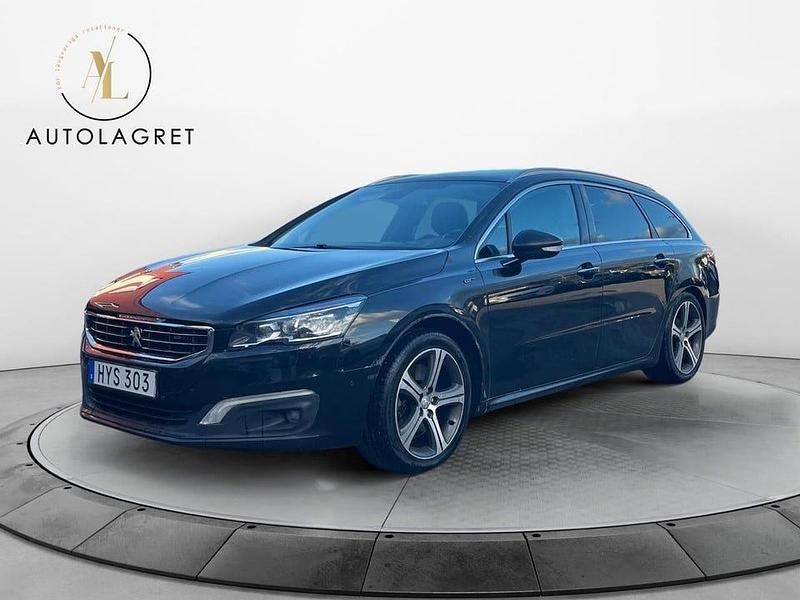 Svart Begagnad 2016 Peugeot 508 GT-line Kombi | 89 700 kr (Marknadspris) - Bild 1/4