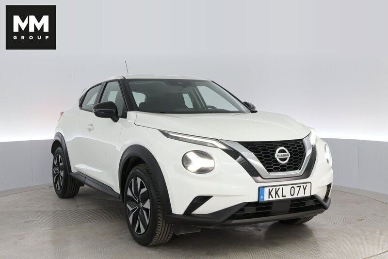 Vit Begagnad 2022 Nissan Juke Acenta SUV | 199 900 kr (Bra pris) - Bild 1/4