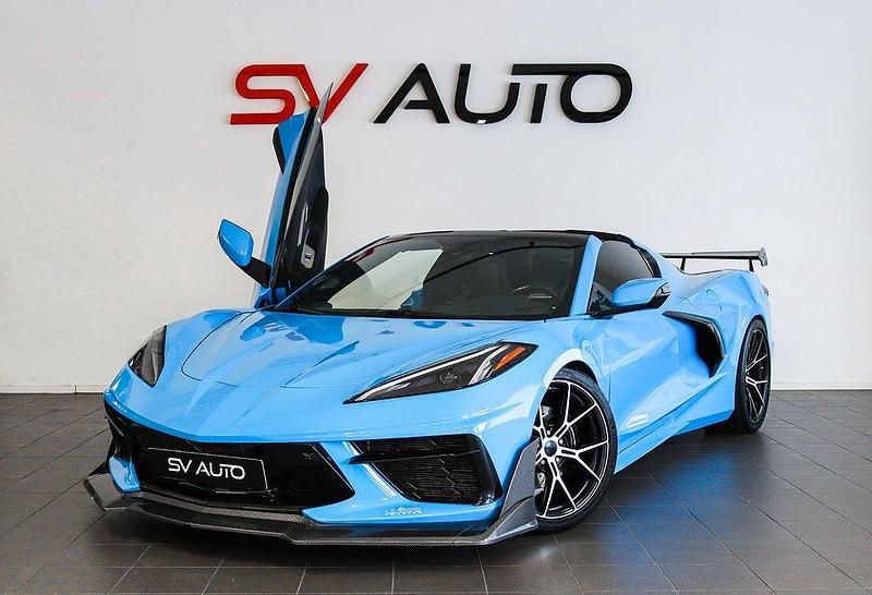 Blå Begagnad 2021 Chevrolet Corvette Stingray SE Sportkupé | 1 199 900 kr - Bild 1/4