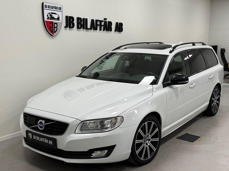 Vit Begagnad 2016 Volvo V70 Standard Kombi | 184 700 kr (Dyr) - Bild 1/4