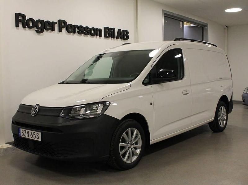 Vit Begagnad 2022 VW Caddy Maxi Minibuss | 279 000 kr (Marknadspris) - Bild 1/4