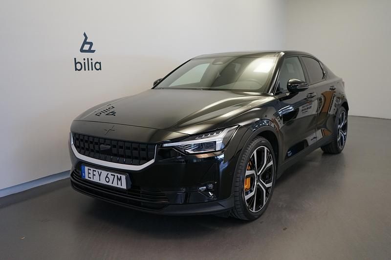 Svart Begagnad 2021 Polestar 2 Long Range Dual motor Halvkombi | 329 500 kr (Lite dyr) - Bild 1/4