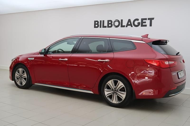 Begagnad Kia Optima Hybrid Sport 2018 Röd Sedan