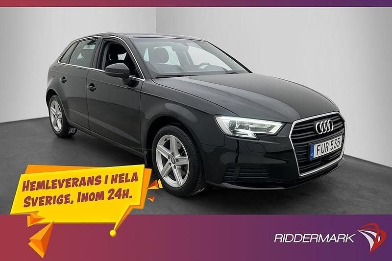 Begagnad Audi A3 Proline 2018 Svart