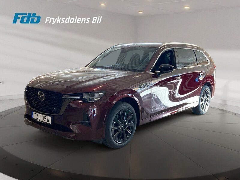 Röd (artisan red metallic) Begagnad 2024 Mazda CX-80 Homura-Line SUV | 648 000 kr - Bild 1/4