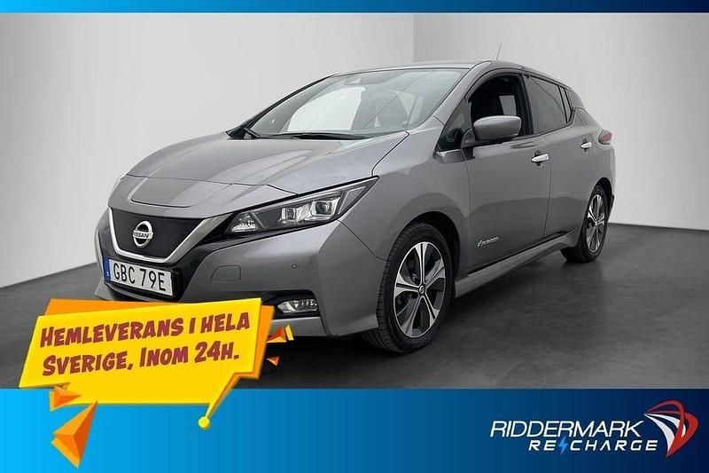 Grå Begagnad 2019 Nissan Leaf 360º Halvkombi | 139 800 kr (Marknadspris) - Bild 1/3