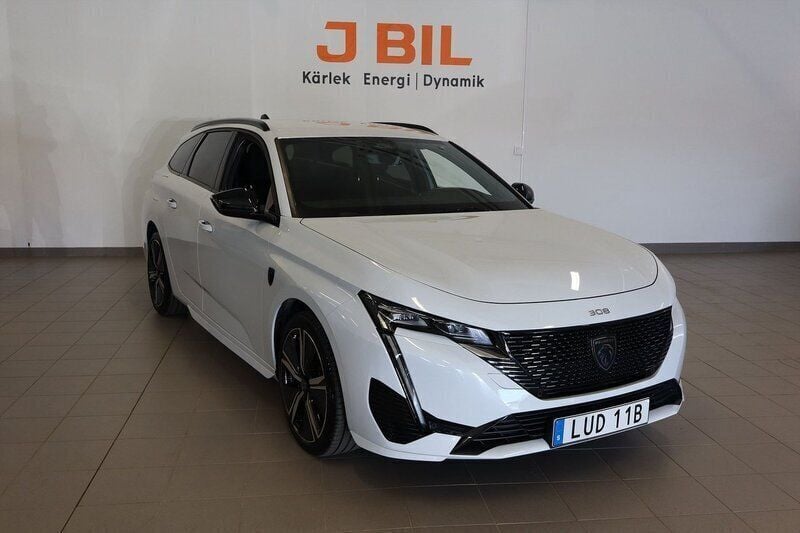 Vit Begagnad 2024 Peugeot 308 GTi Kombi | 299 900 kr (Marknadspris) - Bild 1/4