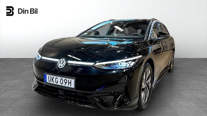 Svart Begagnad 2024 VW ID.7 Pro Sedan | 549 900 kr (Superpris) - Bild 1/4