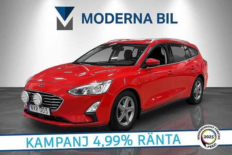 Röd Begagnad 2018 Ford Focus Kombi | 114 700 kr (Marknadspris) - Bild 1/4
