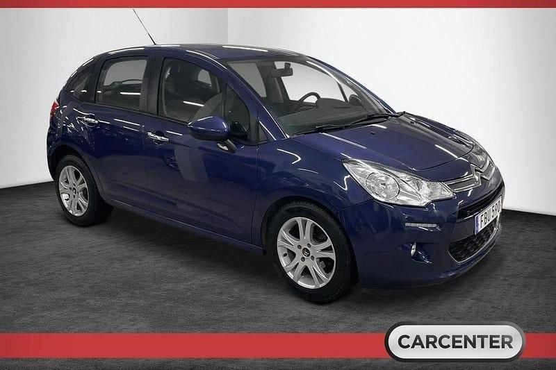 Begagnad Citroën C3 PureTech 82 HK (60 kW) 2015 Blå Halvkombi