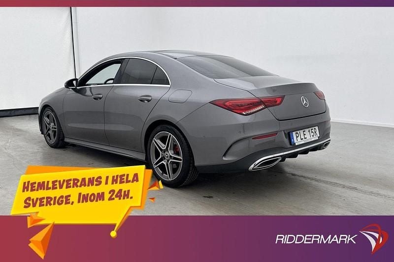 Mörkgrå Begagnad 2019 Mercedes CLA180 AMG Sedan | 264 900 kr (Marknadspris) - Bild 1/3