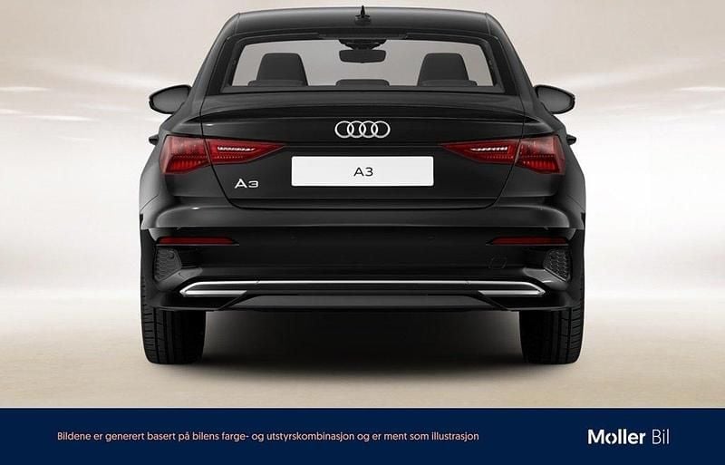 Brilliantsvart Begagnad 2023 Audi A3 Advanced Plus Sedan | 249 000 kr (Marknadspris) - Bild 1/4
