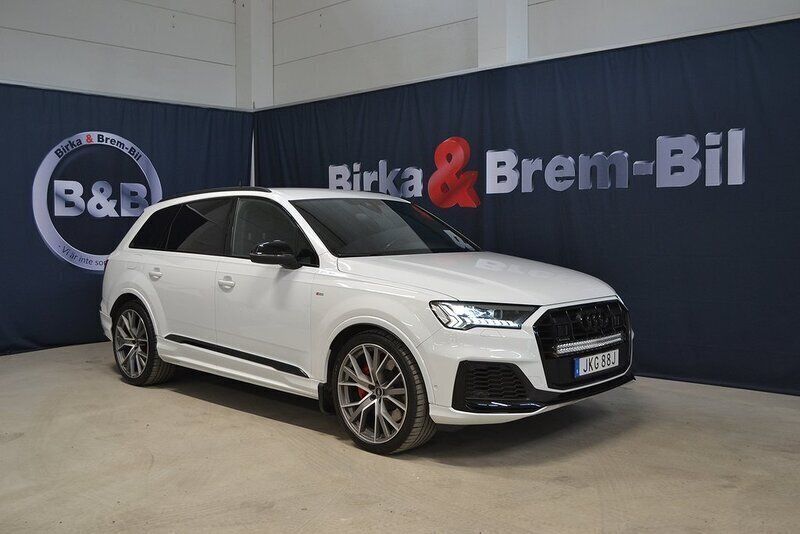 Vit Begagnad 2022 Audi Q7 S-Line SUV | 635 000 kr (Marknadspris) - Bild 1/3