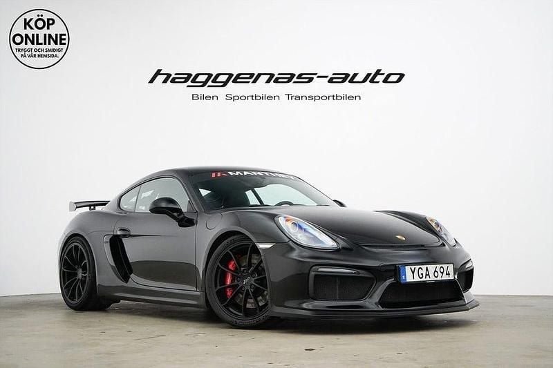Svart Begagnad 2015 Porsche Cayman GT4 Sportkupé | 995 000 kr - Bild 1/4