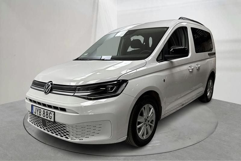 Vit Begagnad 2022 VW Caddy Life Minibuss | 225 000 kr (Bra pris) - Bild 1/4