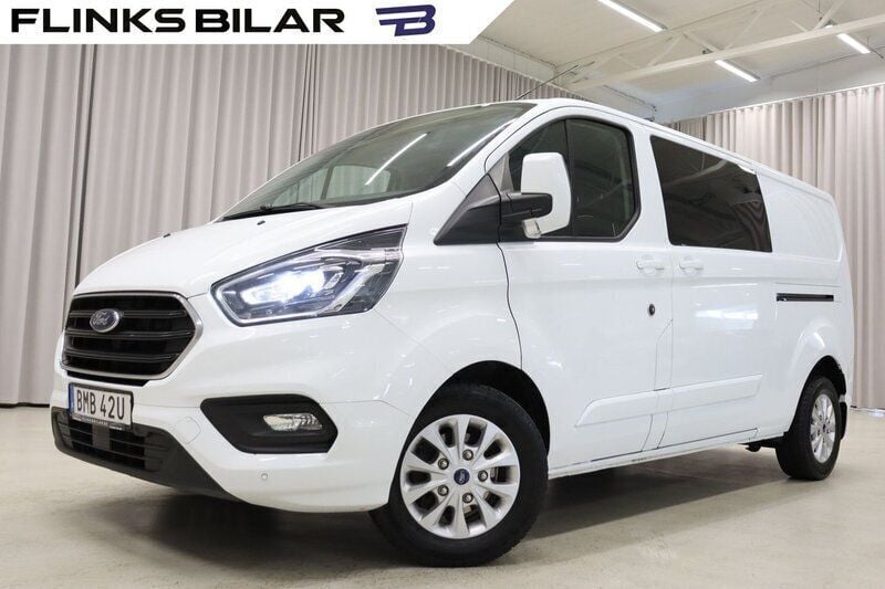 Vit (frozen white) Begagnad 2021 Ford Transit Custom Van | 279 900 kr (Dyr) - Bild 1/4