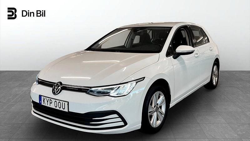 Vit Begagnad 2020 VW Golf VIII Halvkombi | 189 900 kr (Marknadspris) - Bild 1/4
