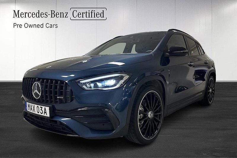Blå Begagnad 2022 Mercedes GLA35 AMG AMG SUV | 449 700 kr - Bild 1/4