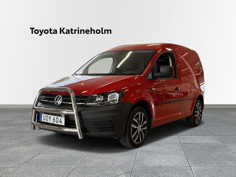 Röd Begagnad 2019 VW Caddy Minibuss | 149 900 kr (Marknadspris) - Bild 1/4