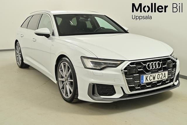 Glaciärvit metallic Begagnad 2025 Audi A6 S-Line Kombi | 529 000 kr (Dyr) - Bild 1/3