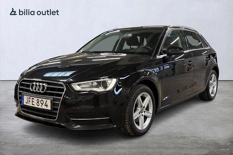 Begagnad Audi A3 125 HK (91 kW) 2015 Svart