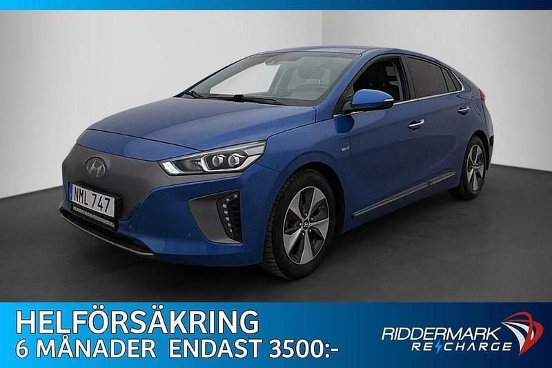 Mörkblå Begagnad 2017 Hyundai Ioniq Premium Halvkombi | 134 800 kr (Marknadspris) - Bild 1/3