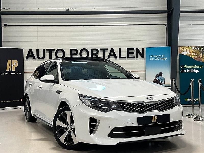 Vit Begagnad 2016 Kia Optima GT-Line Kombi | 119 900 kr (Marknadspris) - Bild 1/4
