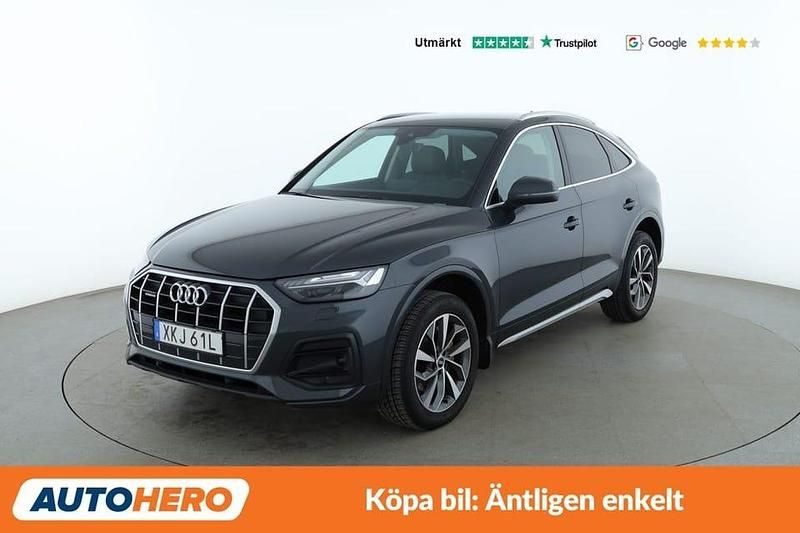 Mörkgrå Begagnad 2022 Audi Q5 Sportback SUV | 363 000 kr (Superpris) - Bild 1/4