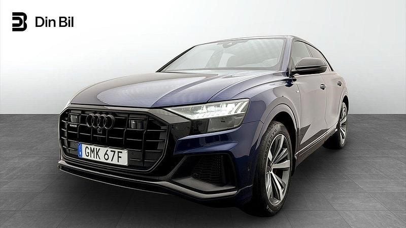 Blå Begagnad 2023 Audi Q8 S-Line SUV | 769 000 kr - Bild 1/4