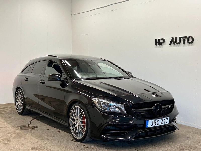 Svart Begagnad 2017 Mercedes CLA45 AMG AMG Kombi | 294 800 kr (Marknadspris) - Bild 1/4