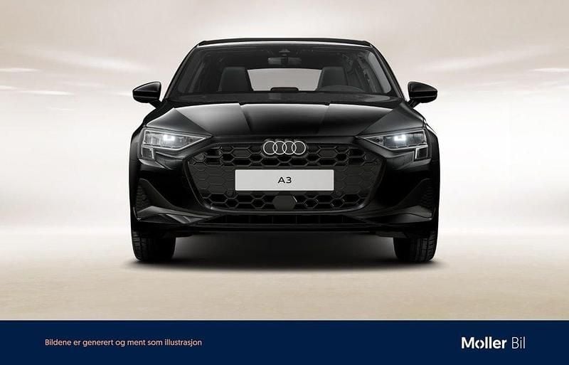 Svart (brilliantsvart) Ny 2025 Audi A3 Sportback e-tron Proline Sedan | 429 000 kr (Bra pris) - Bild 1/4