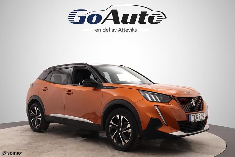 Orange Begagnad 2022 Peugeot e-2008 GT SUV | 204 500 kr (Marknadspris) - Bild 1/4