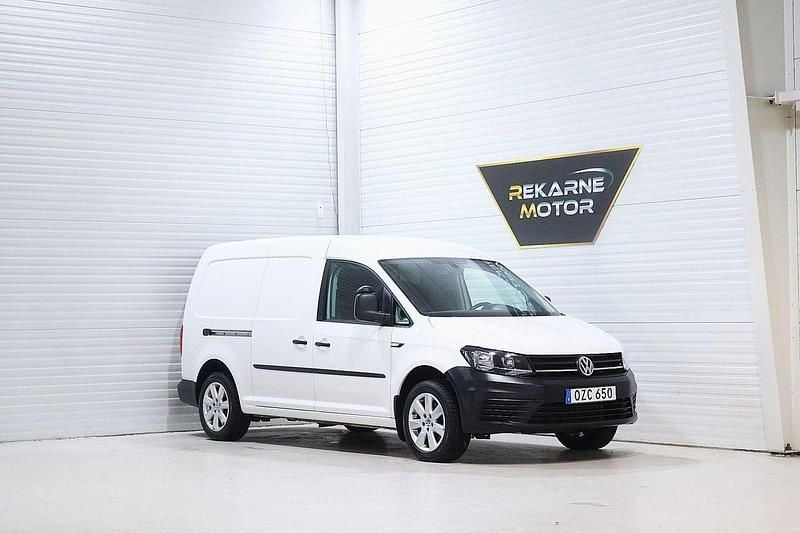 Vit Begagnad 2016 VW Caddy Maxi Minibuss | 154 900 kr (Marknadspris) - Bild 1/3