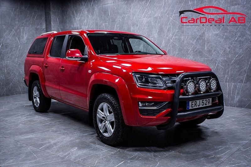 Röd Begagnad 2019 VW Amarok Highline Pickup | 299 800 kr (Bra pris) - Bild 1/4