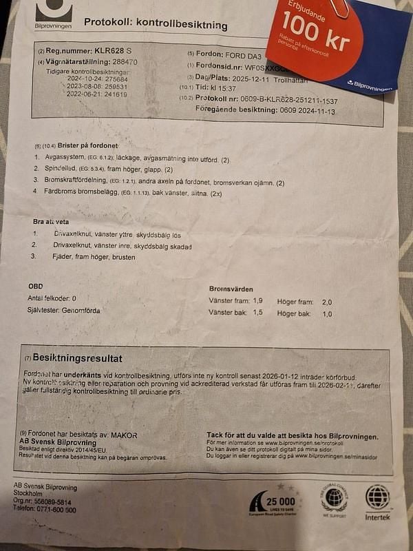 Begagnad 2008 Ford Focus Trend Kombi | 13 000 kr (Marknadspris) - Bild 1/4