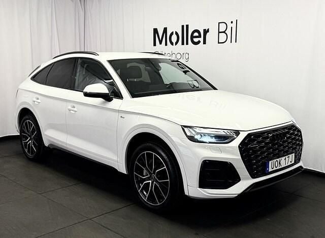Glaciärvit metallic Begagnad 2021 Audi Q5 Sportback S-Line SUV | 359 900 kr (Bra pris) - Bild 1/4