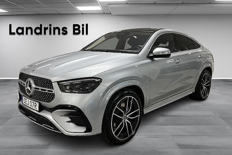 Silver Begagnad 2024 Mercedes GLE350 AMG Line Premium Sportkupé | 989 900 kr (Marknadspris) - Bild 1/4