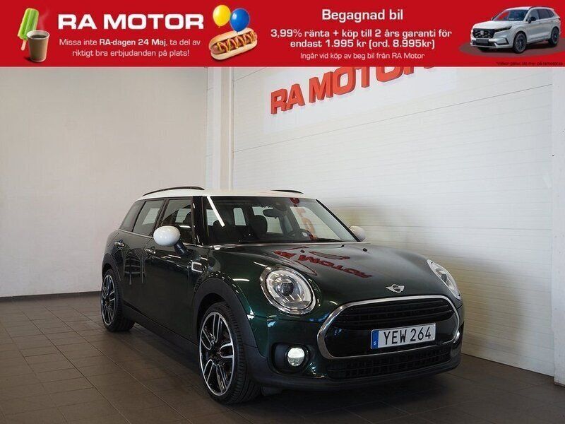 Grön Begagnad 2016 Mini Cooper D Clubman Pepper Kombi | 159 900 kr (Marknadspris) - Bild 1/3