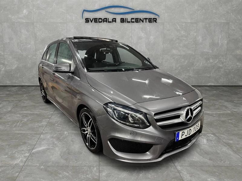 Mörkgrå Begagnad 2017 Mercedes B180 AMG Minibuss | 179 900 kr (Marknadspris) - Bild 1/4
