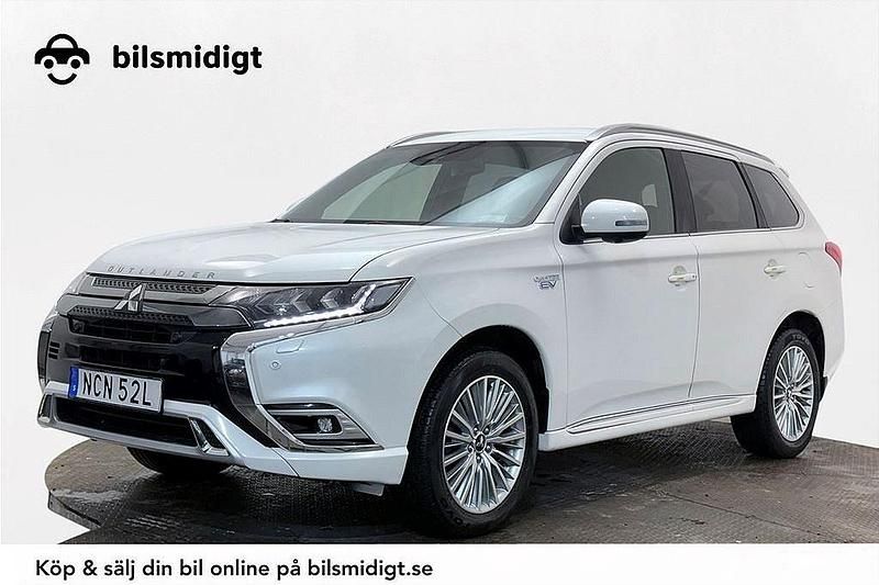 Vit Begagnad 2019 Mitsubishi Outlander P-HEV SUV | 197 800 kr (Bra pris) - Bild 1/3