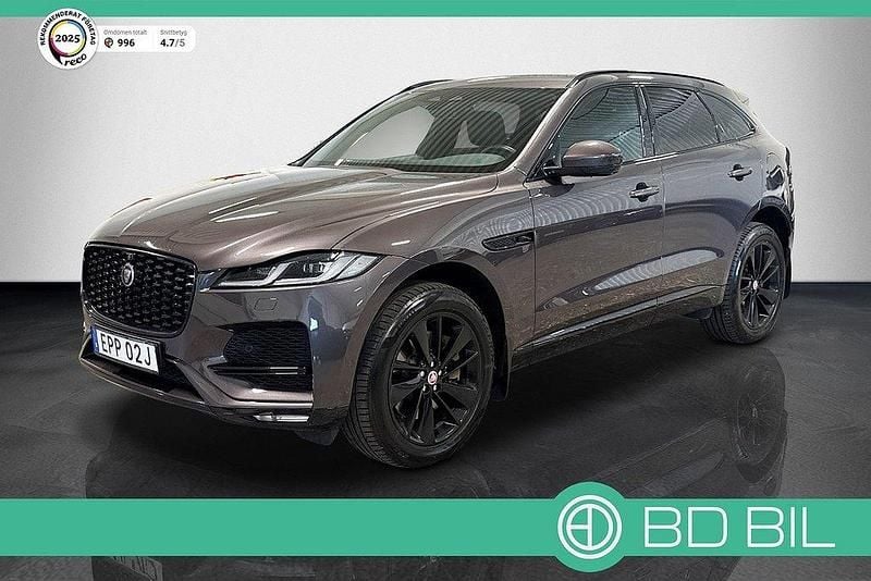 Grå Begagnad 2021 Jaguar F-Pace SUV | 476 900 kr - Bild 1/3