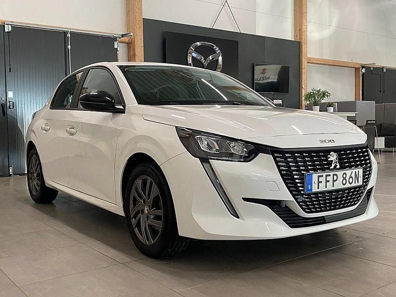 Begagnad Peugeot 208 Active 75 HK (55 kW) 2021 Vit Halvkombi