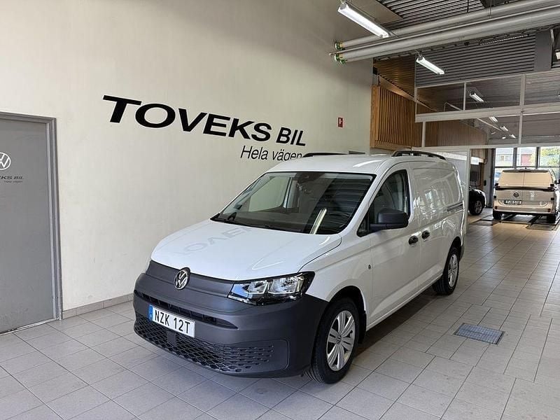 Vit (candyvit) Ny 2025 VW Caddy Maxi Minibuss | 375 000 kr (Marknadspris) - Bild 1/4