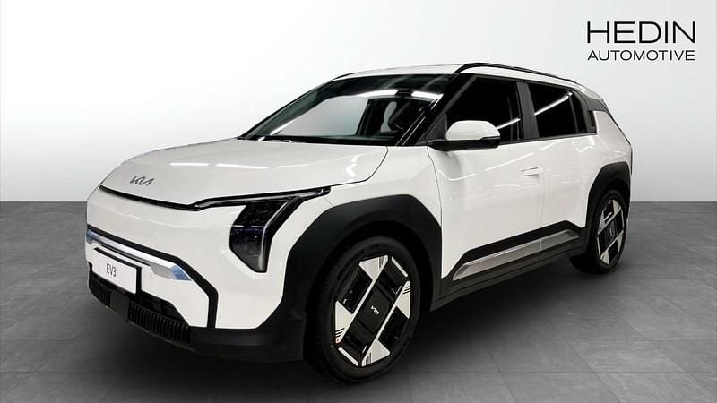 Grå (white) Ny 2025 Kia EV3 4 SUV | 539 300 kr - Bild 1/4