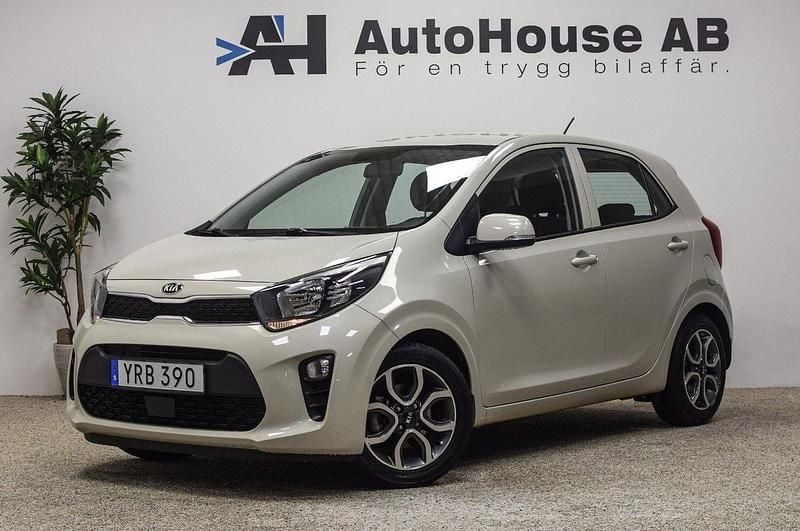 Gul Begagnad 2017 Kia Picanto Advance Halvkombi | 104 000 kr (Marknadspris) - Bild 1/4