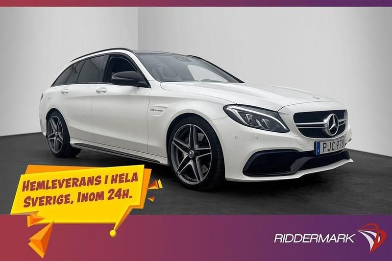 Vit Begagnad 2017 Mercedes C63 AMG AMG Kombi | 499 700 kr (Lite dyr) - Bild 1/3