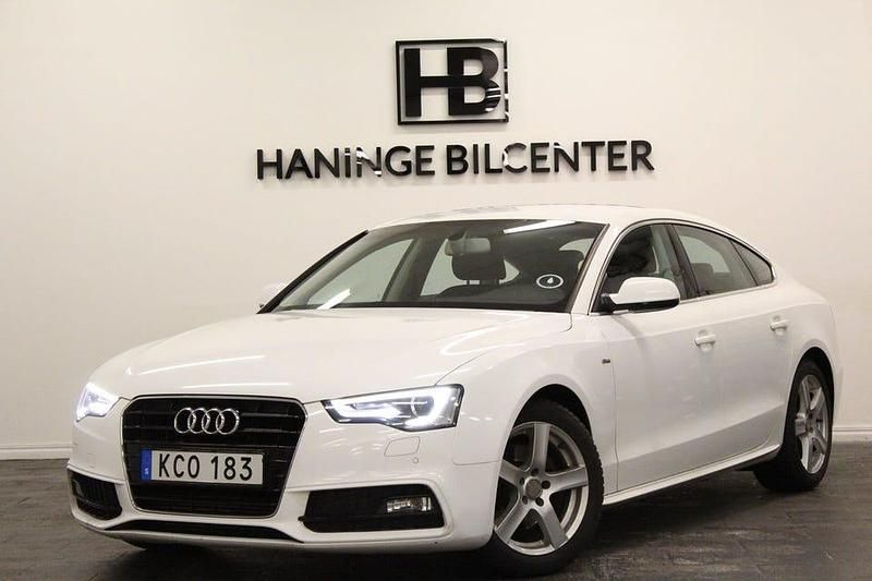 Begagnad Audi A5 Sportback S-Line 177 HK (130 kW) 2016 Vit Halvkombi