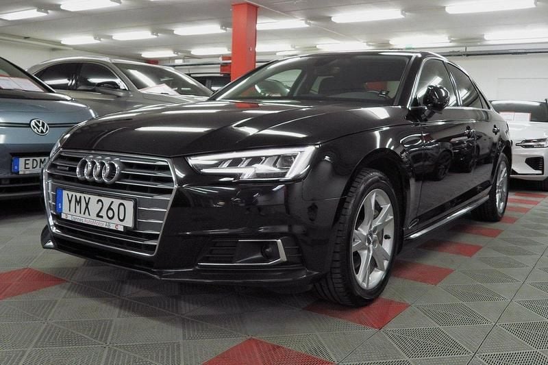 Svart Begagnad 2018 Audi A4 Sedan | 224 500 kr (Bra pris) - Bild 1/4
